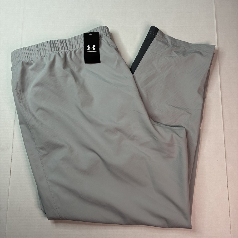NEW Under Armour Vital Woven Pants Men's Sz 4XL Silver Athletic Training 1352031